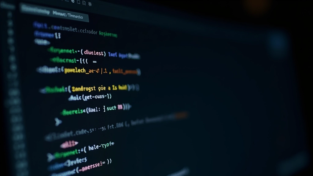 Code editor window showing structured data markup and HTML implementation for SEO