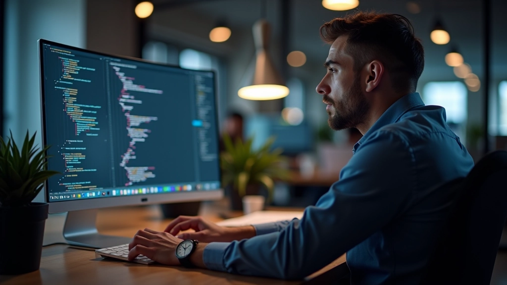Developer reviewing robots.txt file and crawl directives in code editor with highlighted syntax