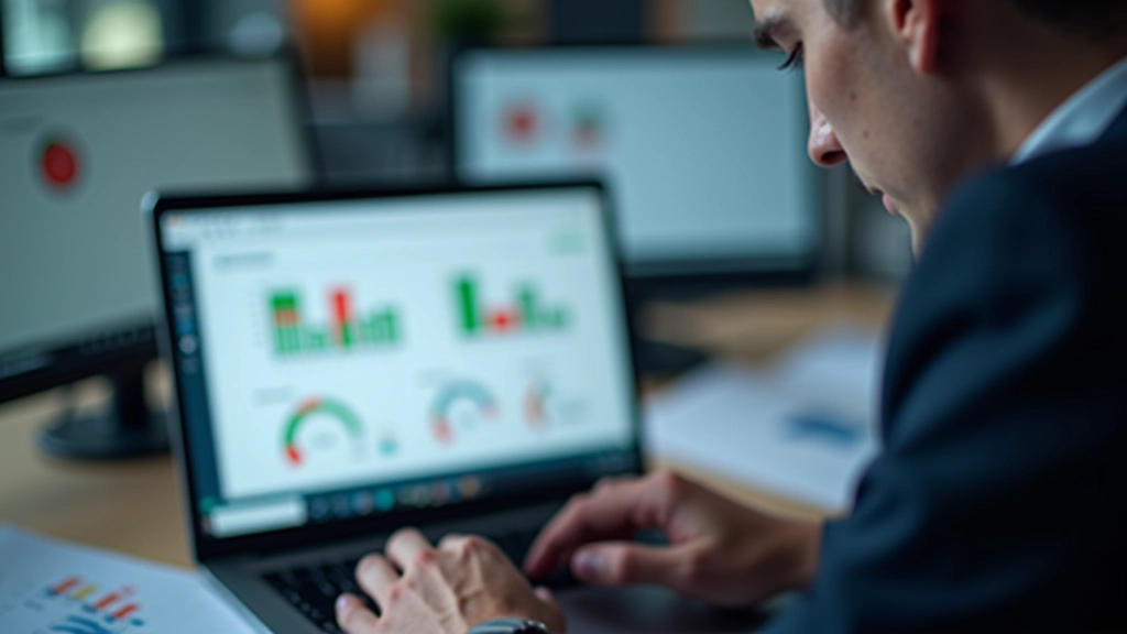SEO specialist reviewing audit report with highlighted issues on laptop screen